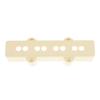 Fender Jazz Bass Bridge Pickup Cover - Aged White - Reclaimed