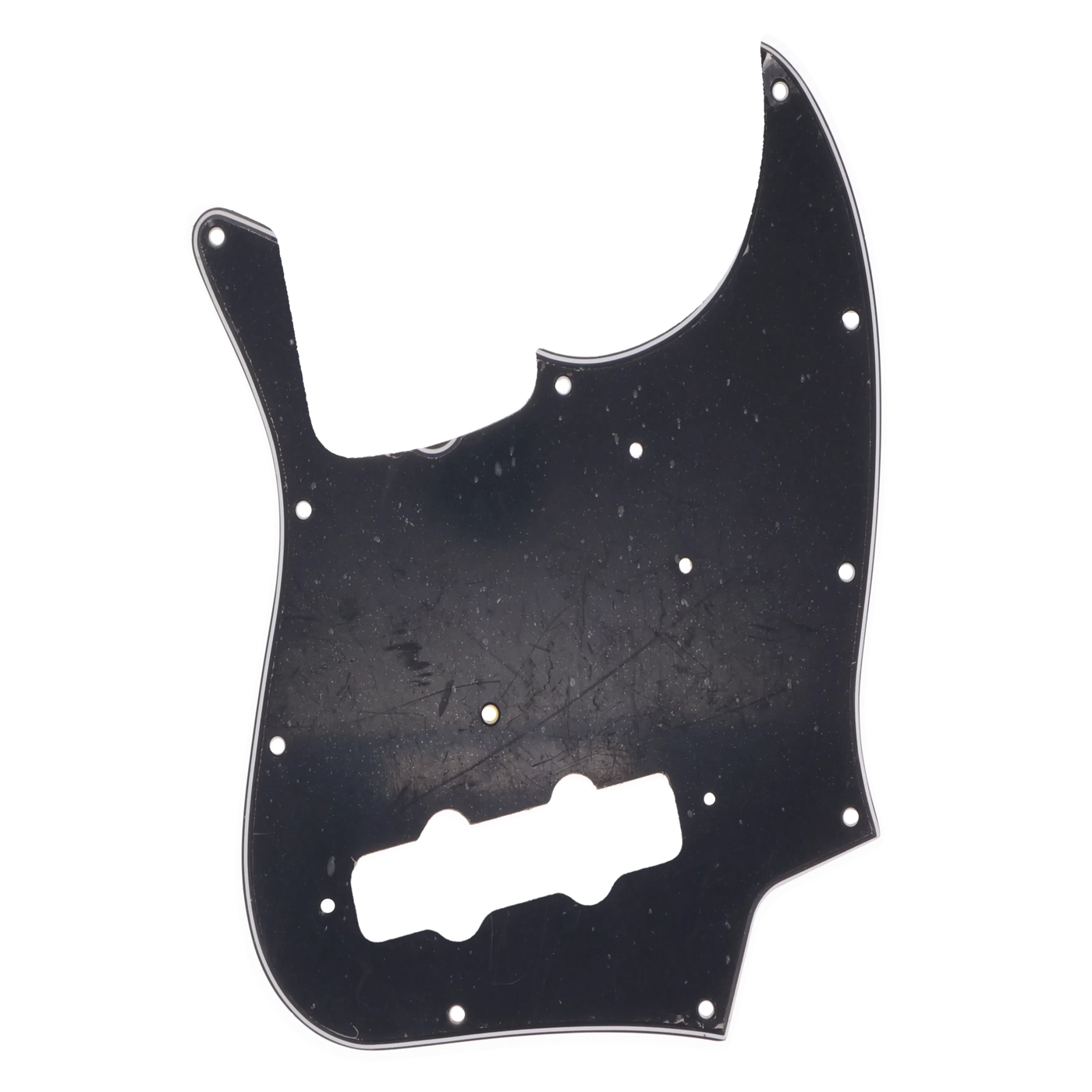 Fender Jazz Bass Pick Guard - Black - Reclaimed