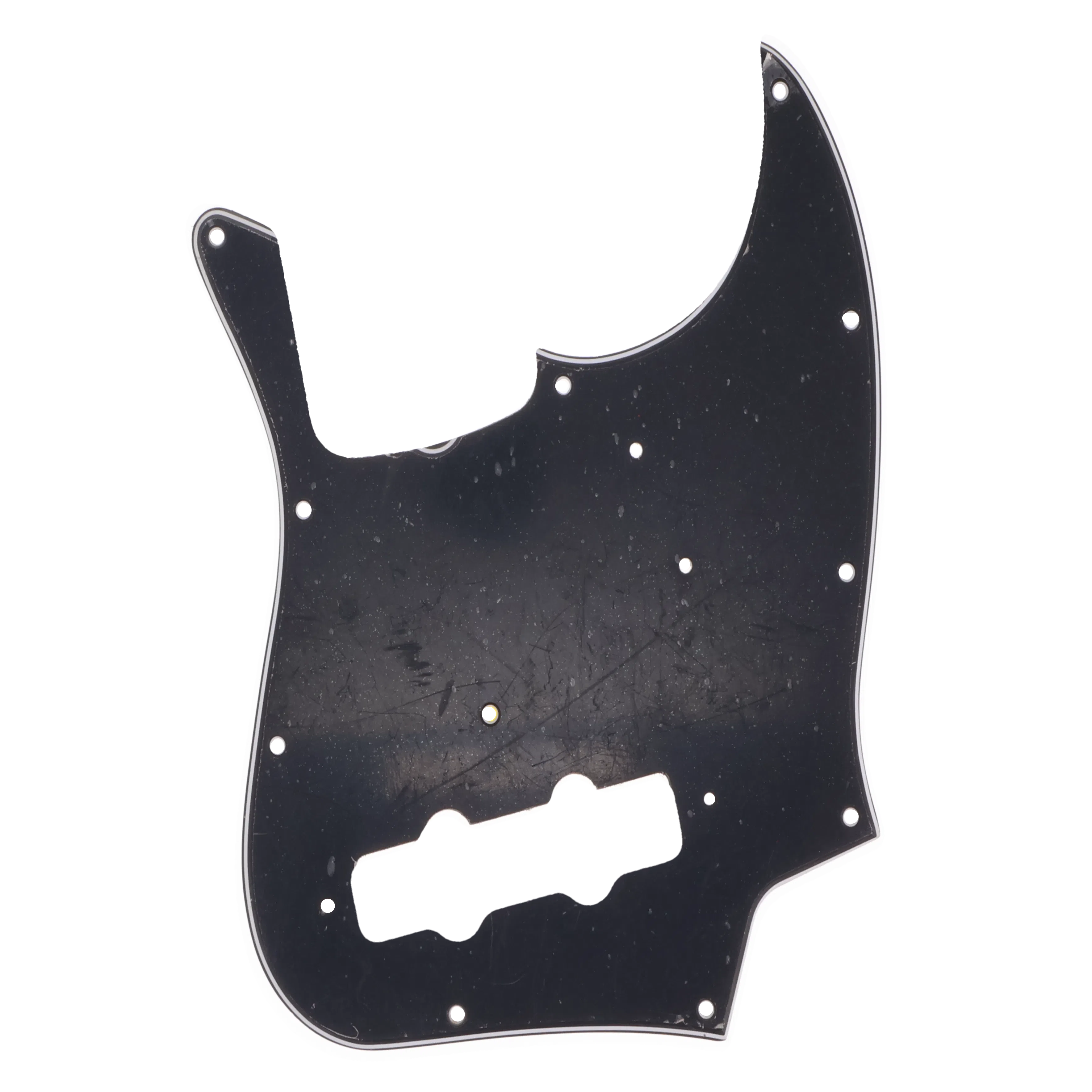 Fender Jazz Bass Pick Guard - Black - Reclaimed