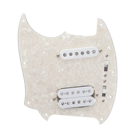 Fender Kurt Cobain Left-handed Jagstang Loaded Pickguard - White Pearl - Reclaimed