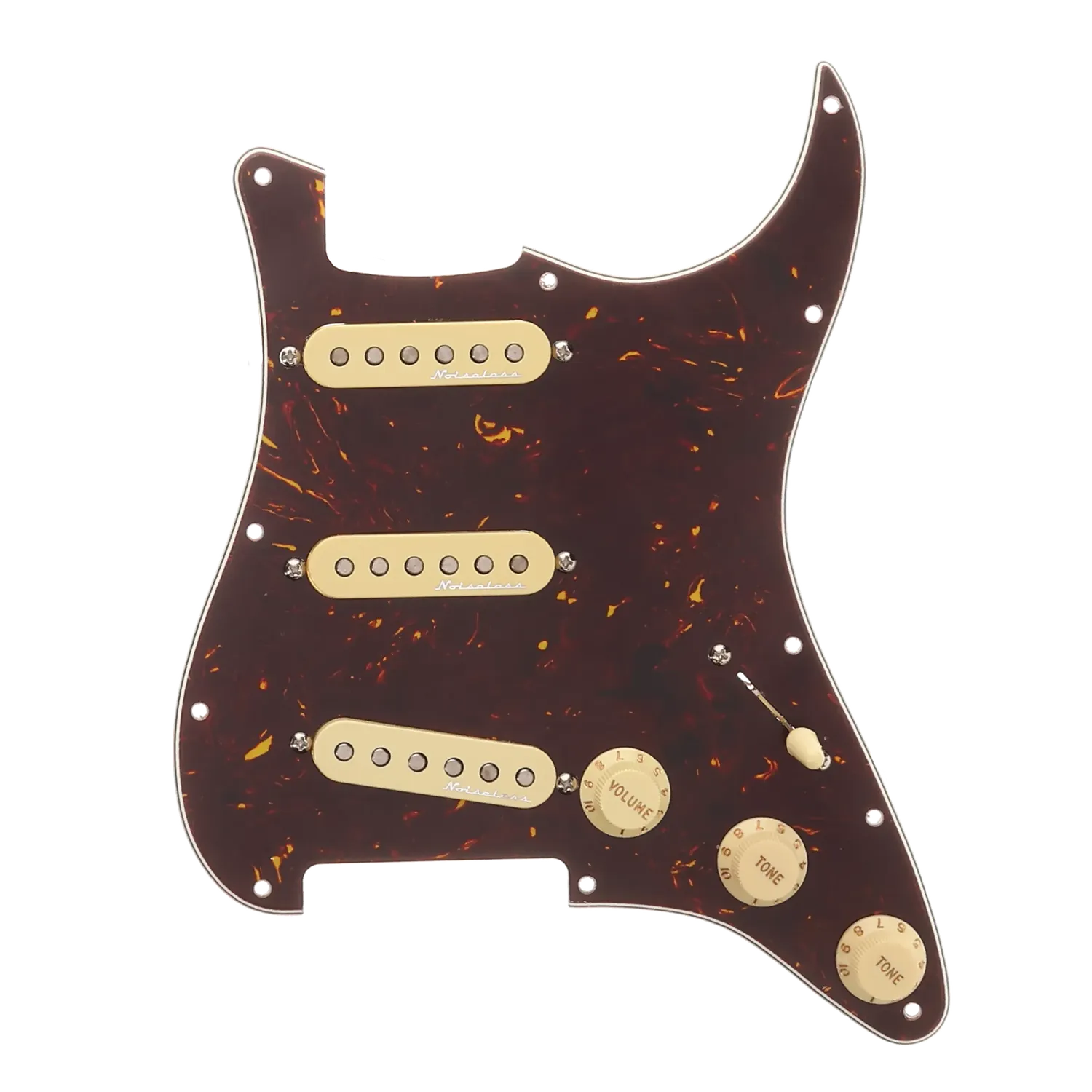Fender Loaded Pickguard Tort Shell Noiseless Pickups- Reclaimed