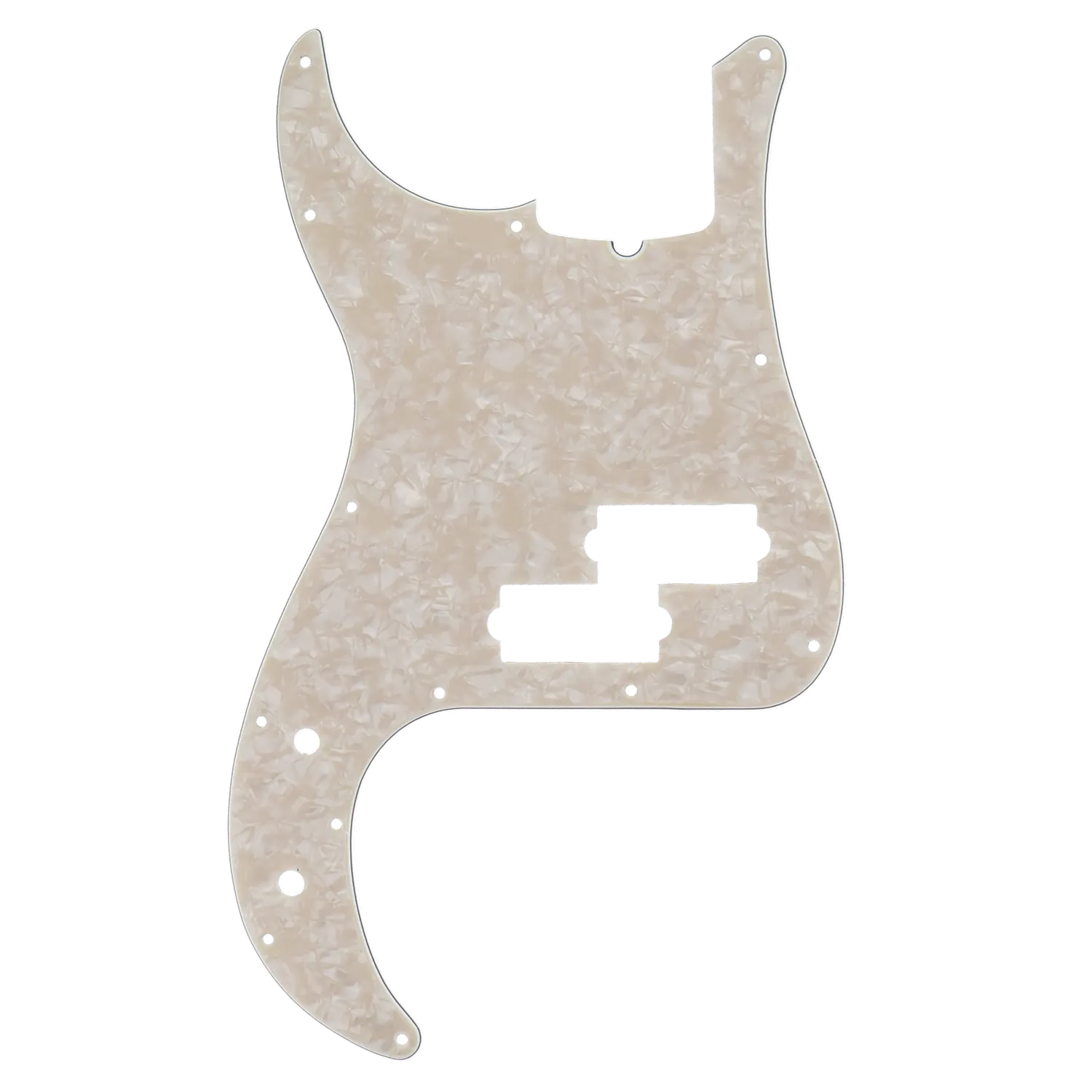 Fender Pickguard P Bass 3 Ply Left Handed - Pearloid - Reclaimed