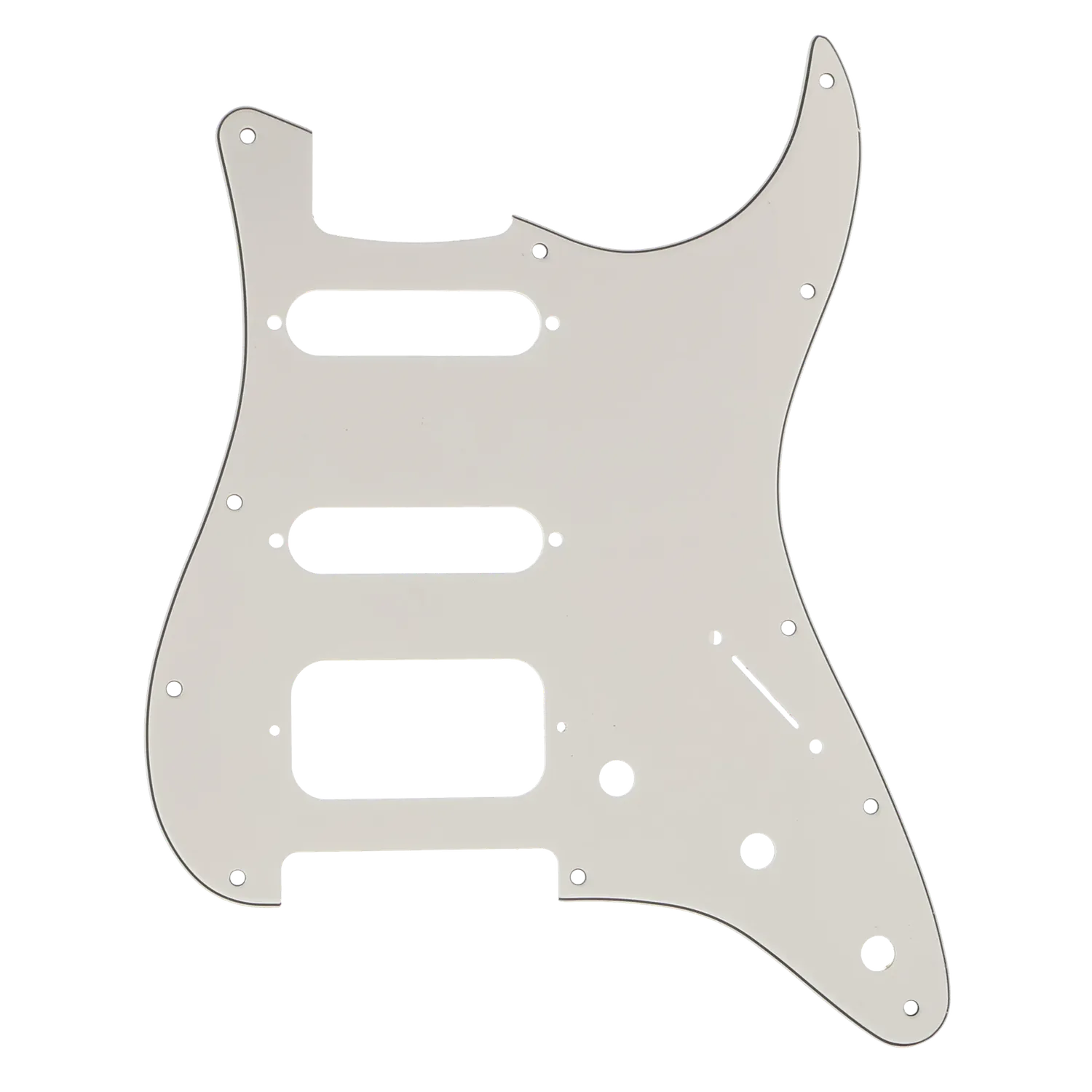 Fender Pickguard Stratocaster '68 HSS P/B/P Vinyl CS - Aged White - Reclaimed
