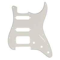 Fender Pickguard Stratocaster '68 HSS P/B/P Vinyl CS - Aged White - Reclaimed