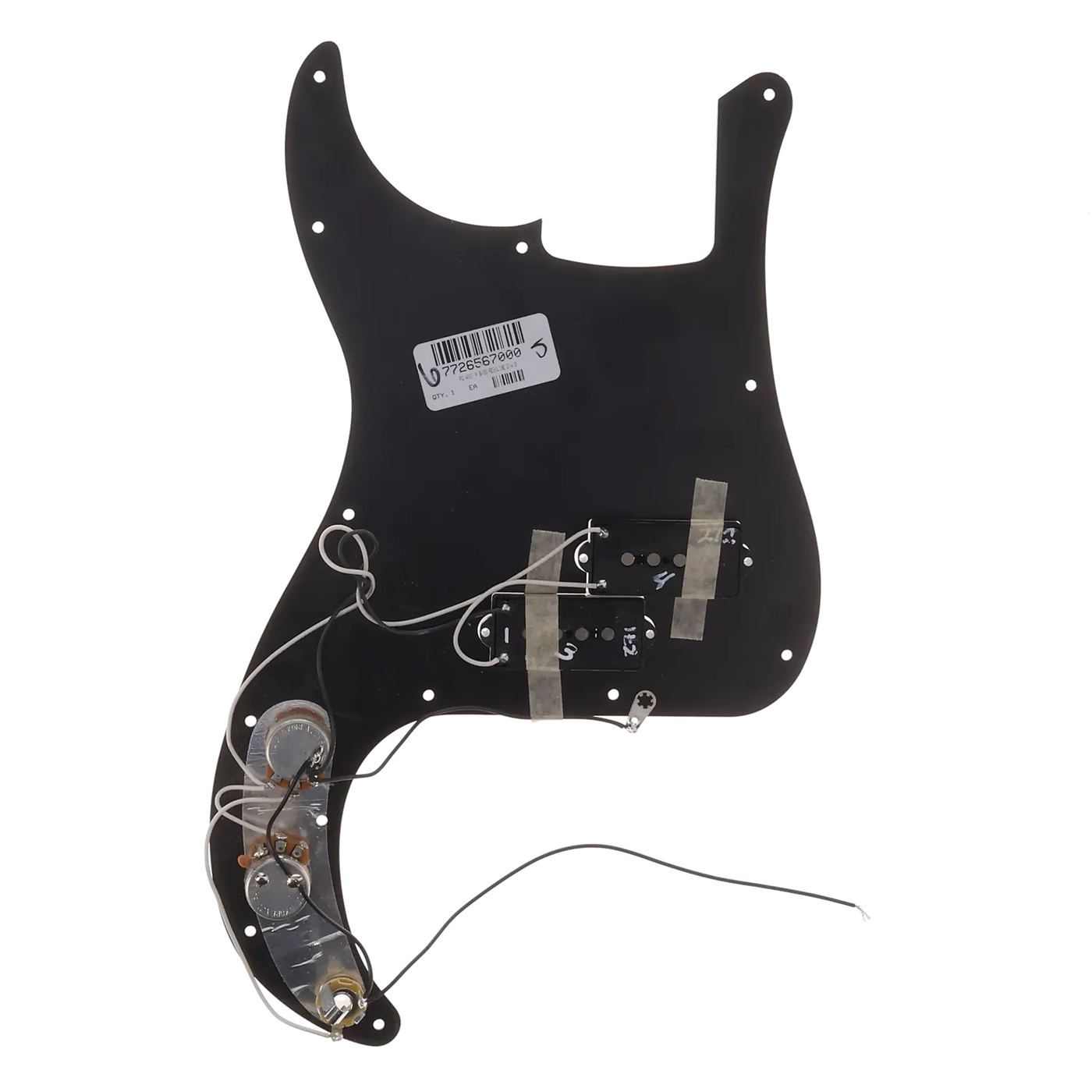 Fender Player Series Precision Bass Loaded Pickguard - Black - Reclaimed
