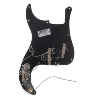 Fender Player Series Precision Bass Loaded Pickguard - Black - Reclaimed