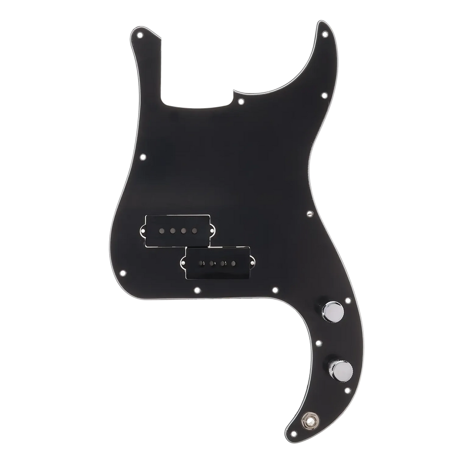 Fender Player Series Precision Bass Loaded Pickguard - Black - Reclaimed