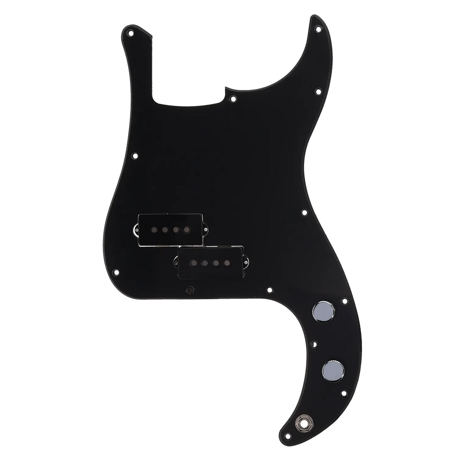 Fender Player Series Precision Bass Loaded Pickguard - Black - Reclaimed
