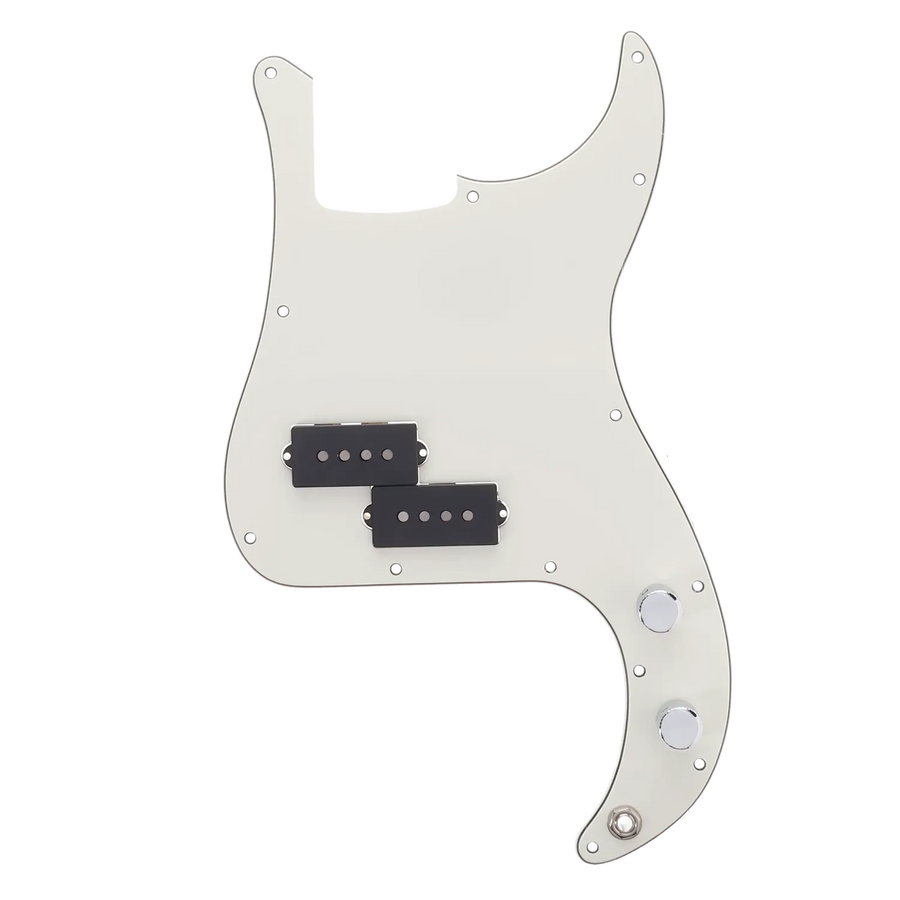 Fender Player Series Precision Bass Loaded Pickguard - White - Reclaimed