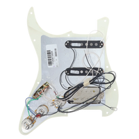 Fender Player Series Strat Loaded Pickguard w/ Seymour Duncan Pickups, HSS - Parchment - Reclaimed