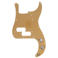 Fender Pure Vintage '58 Precision Bass Gold Anodized Pickguard Assembly - Lacquer Finish - Reclaimed