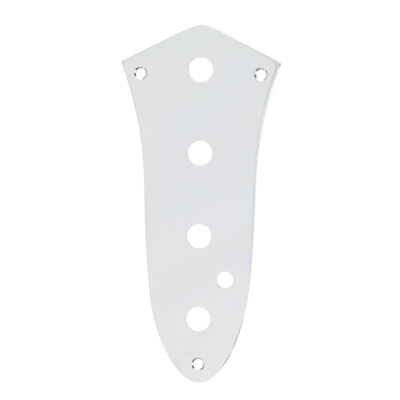 Fender Reggie Hamilton Jazz Bass Control Plate Chrome - Reclaimed