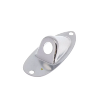 Fender Roadworn Jack Plate Assembly - Chrome - Reclaimed