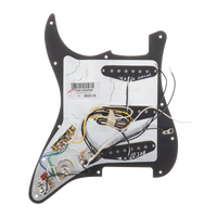 Fender Stratocaster 75th Anniversary Loaded Pickguard - Black - Reclaimed