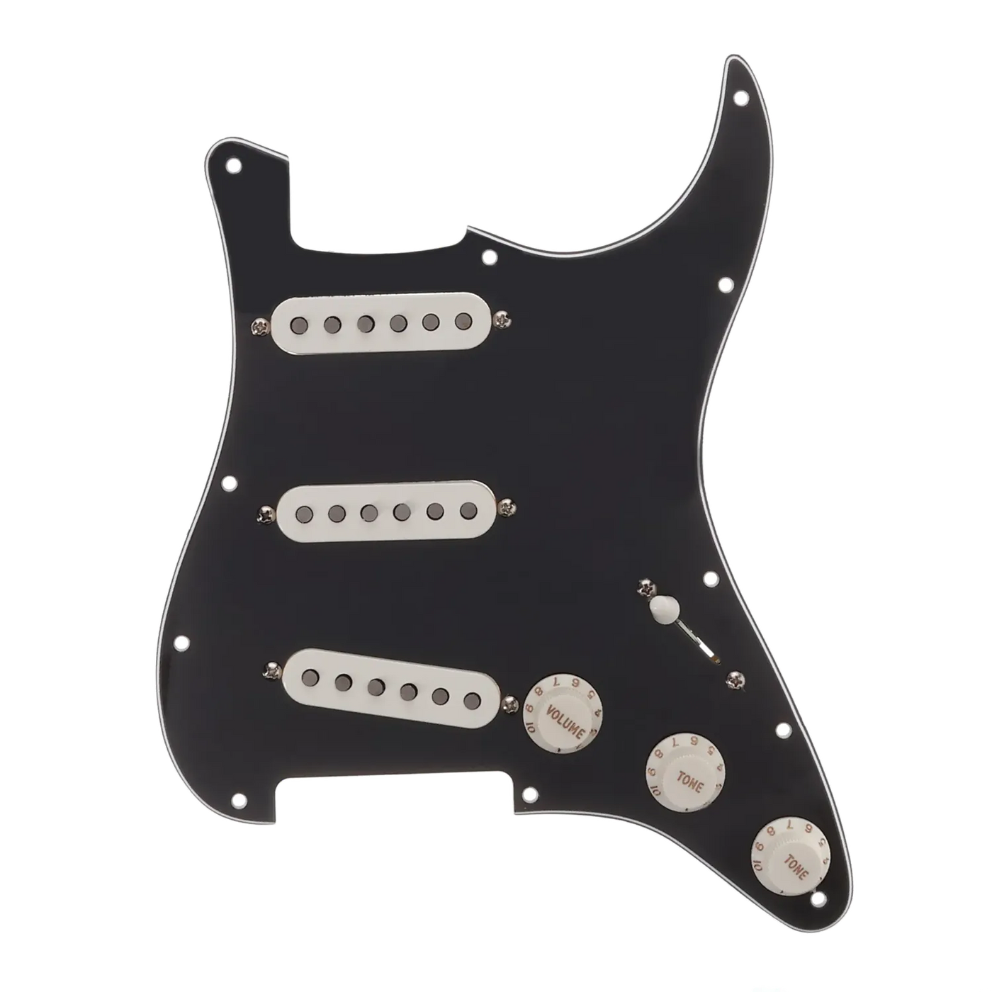 Fender Stratocaster 75th Anniversary Loaded Pickguard - Black - Reclaimed