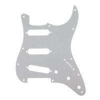 Fender Stratocaster Anodized Aluminum Pickguard - Silver (Counter Sunk Pickup Screw Holes) - Reclaimed