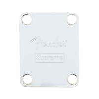 Fender Supreme Neck Plate - Chrome - Reclaimed