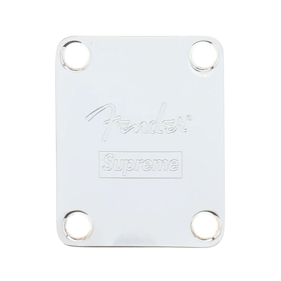 Fender Supreme Neck Plate - Chrome - Reclaimed