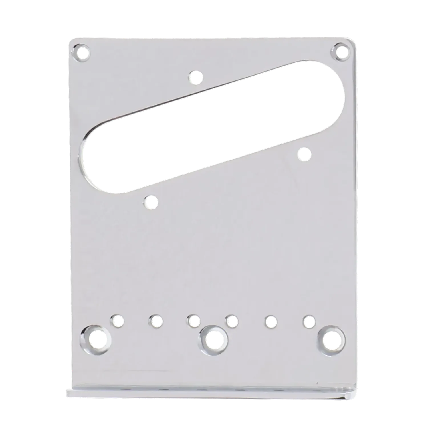 Fender Telecaster Bridge Plate American Deluxe Left Handed - Chrome - Reclaimed