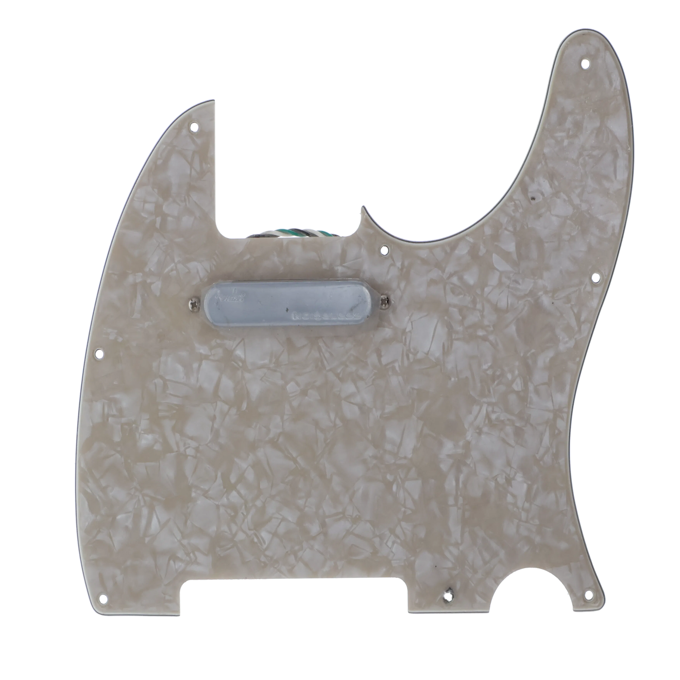 Fender Ultra Telecaster Noiseless Loaded Pickguard - Aged White Pearloid - Reclaimed