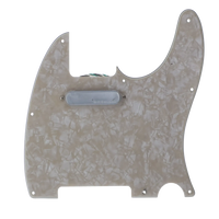 Fender Ultra Telecaster Noiseless Loaded Pickguard - Aged White Pearloid - Reclaimed