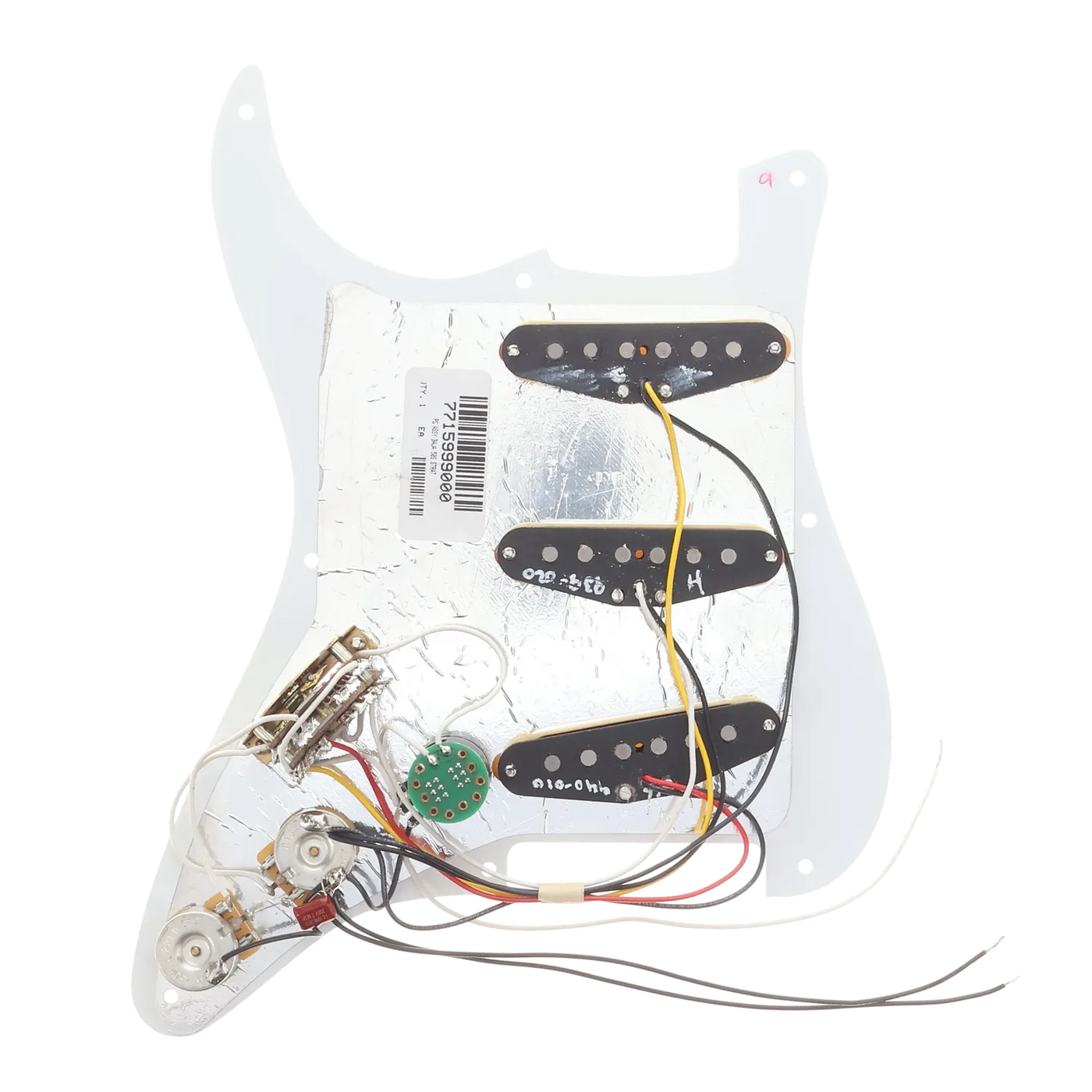 Fender Vintera '50s Reissue Modified Stratocaster Loaded Pickguard - White - Reclaimed