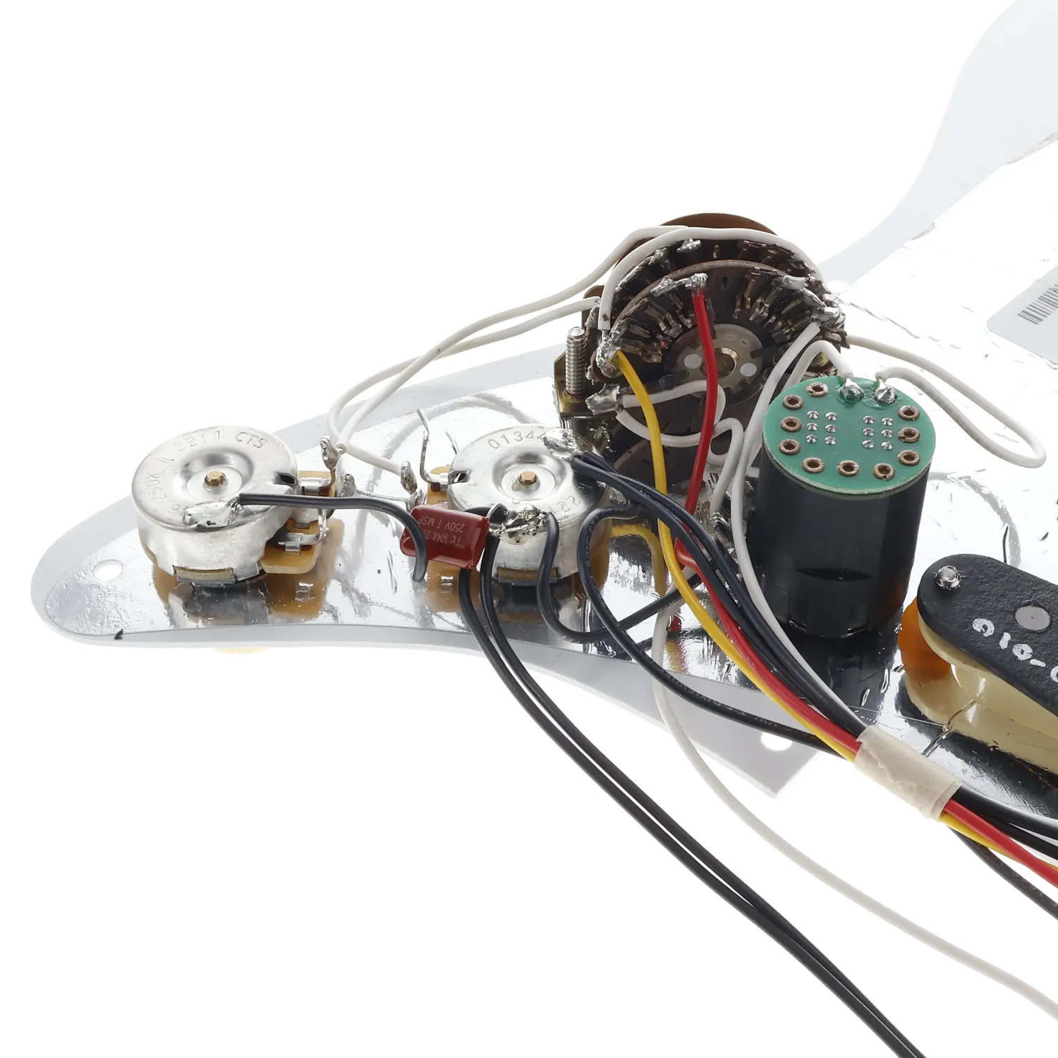Fender Vintera '50s Reissue Modified Stratocaster Loaded Pickguard - White - Reclaimed