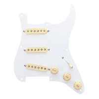 Fender Vintera '50s Reissue Modified Stratocaster Loaded Pickguard - White - Reclaimed