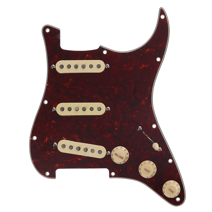 Fender Vintera Series 60's Strat Loaded Pickguard - Tortoise - Reclaimed