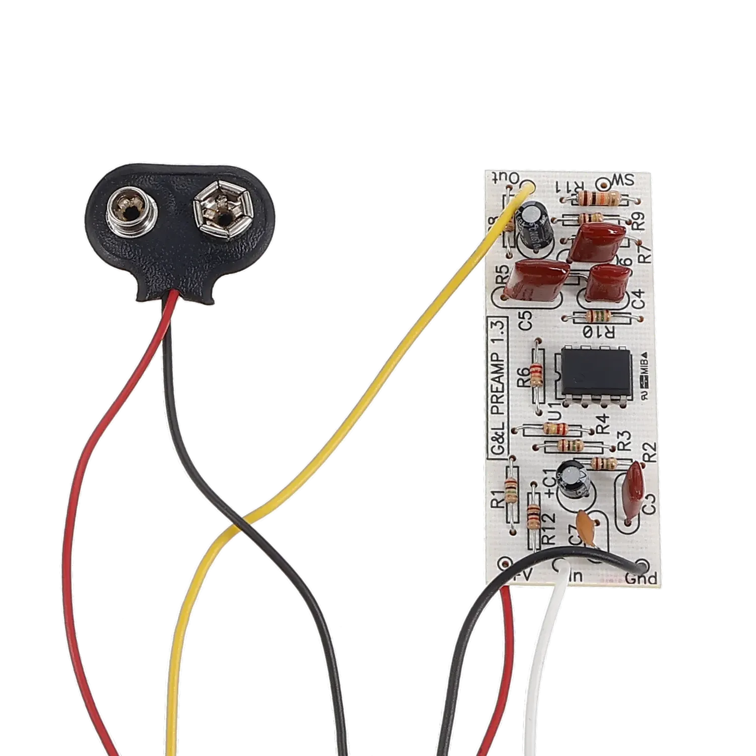 G&L Active Preamp - Prewired - Version 1.3 (Most recent)