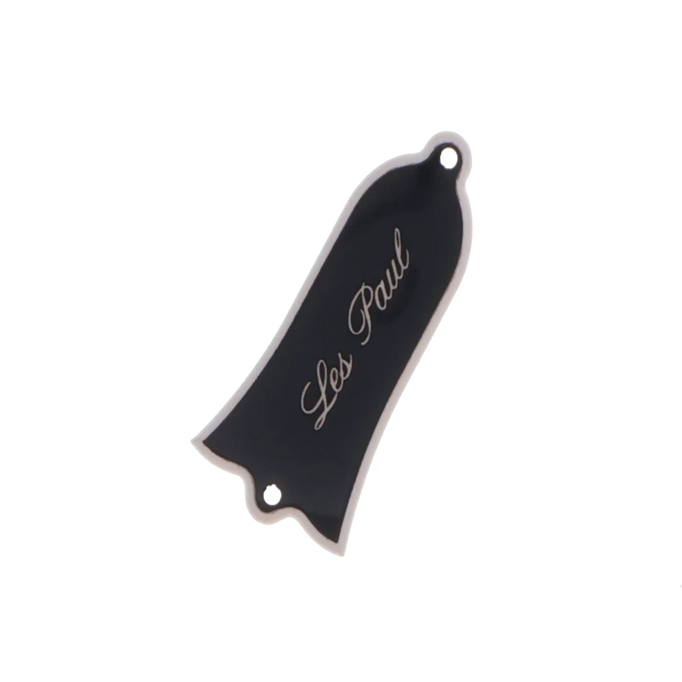 Gibson Les Paul Truss Rod Cover - Black - "Les Paul" Engraving - Reclaimed