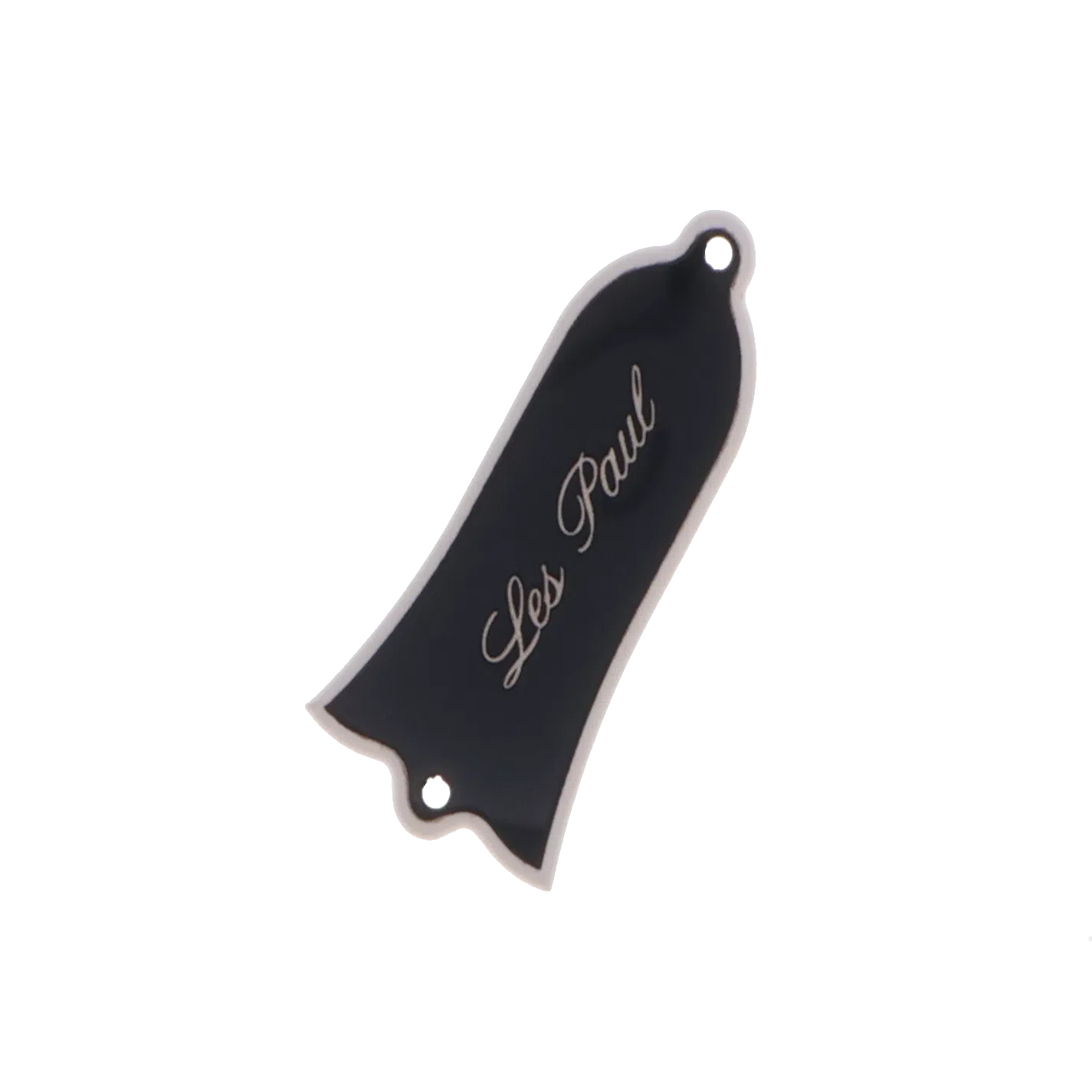 Gibson Les Paul Truss Rod Cover - Black - "Les Paul" Engraving - Reclaimed