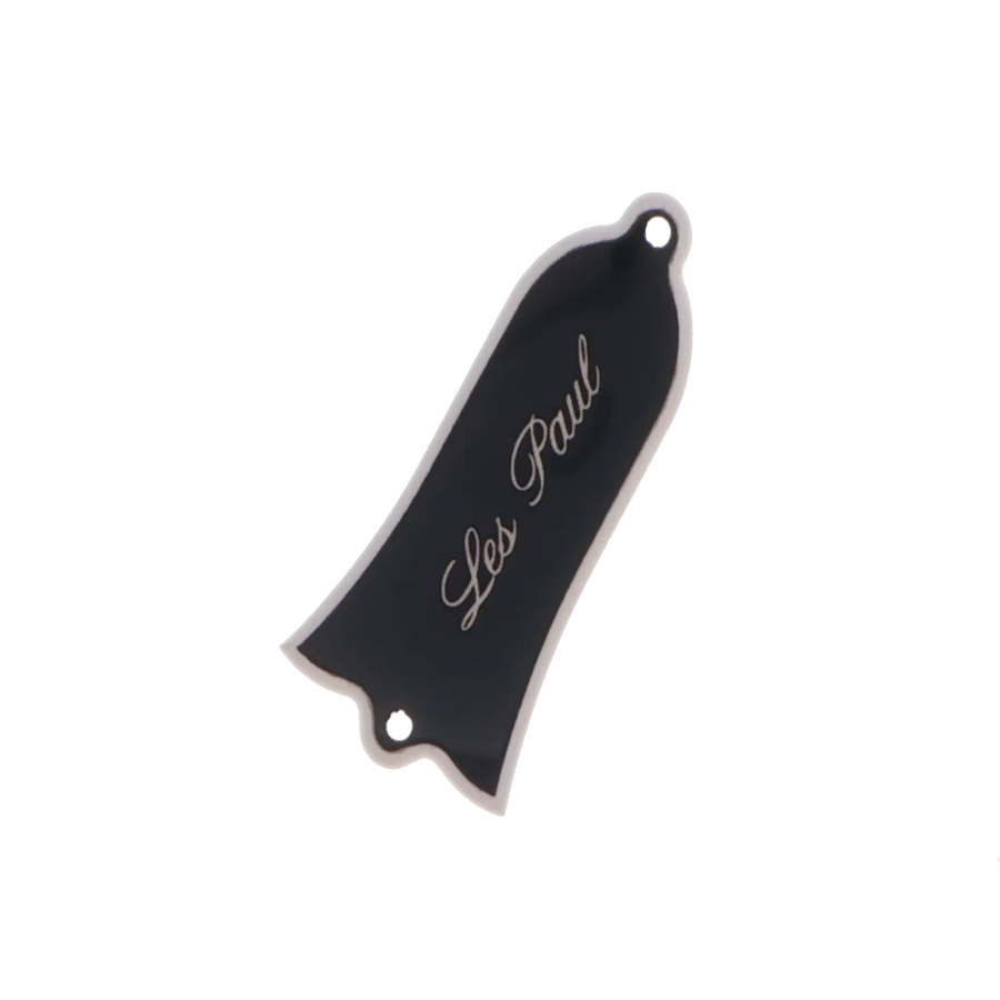 Gibson Les Paul Truss Rod Cover - Black - "Les Paul" Engraving - Reclaimed