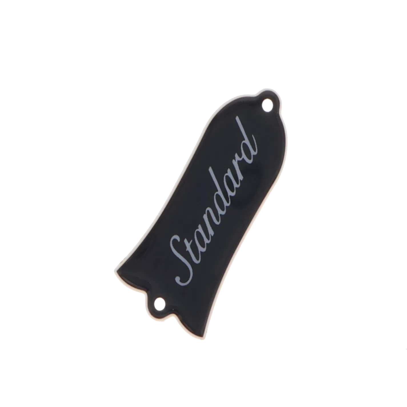 Gibson Les Paul Truss Rod Cover - Black - "Standard" Stamp - Reclaimed