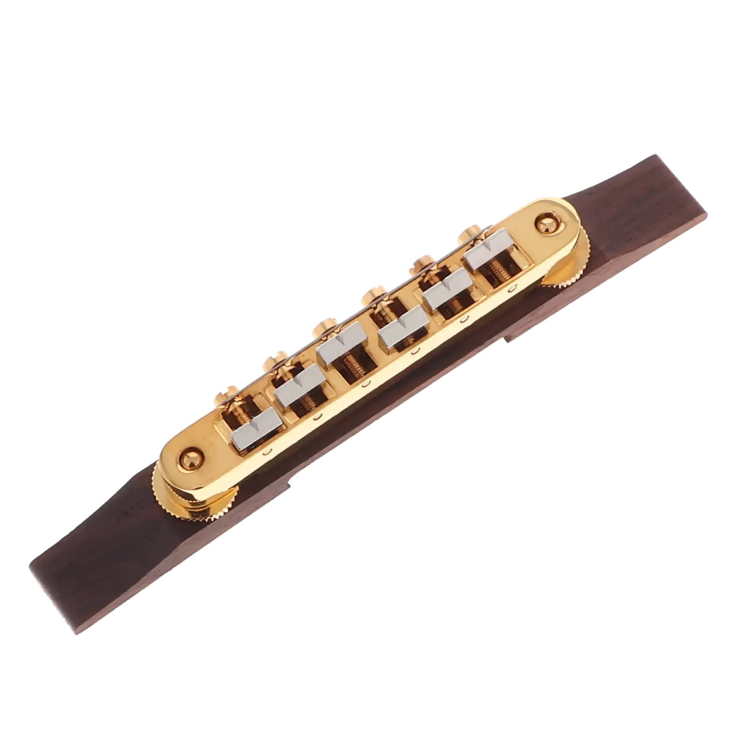 Gretsch AOM Bridge Assembly Rosewood - Gold - Reclaimed