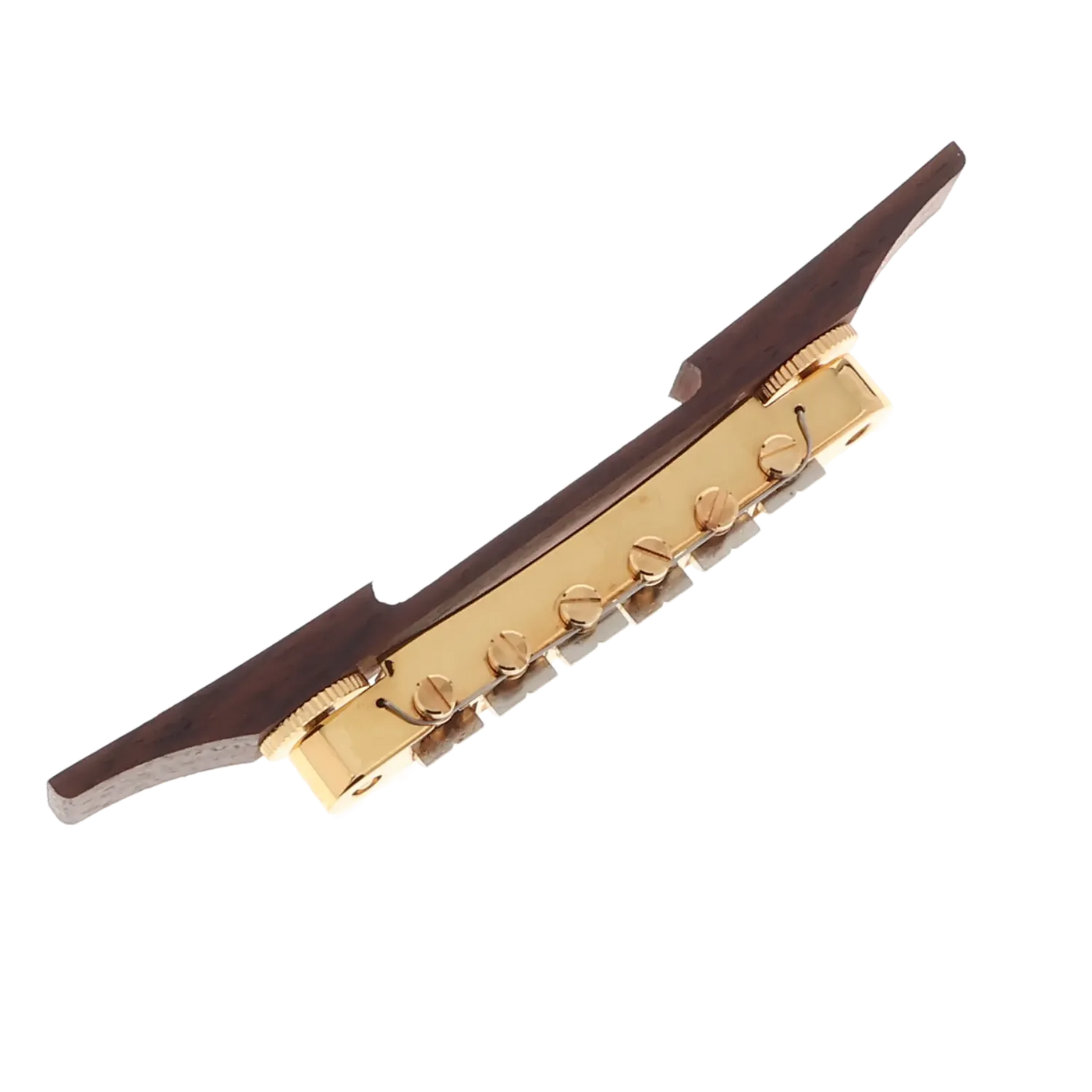 Gretsch AOM Bridge Assembly Rosewood - Gold - Reclaimed