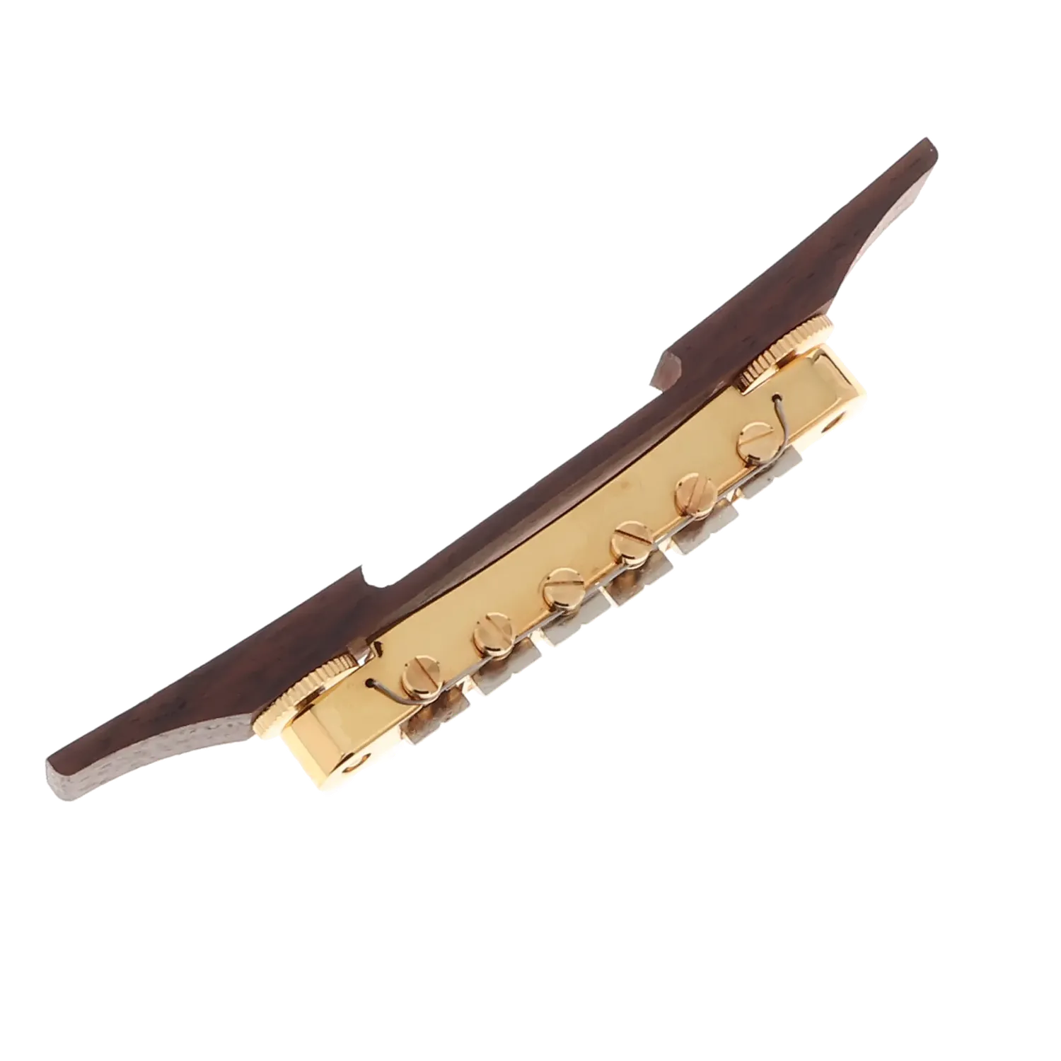Gretsch AOM Bridge Assembly Rosewood - Gold - Reclaimed