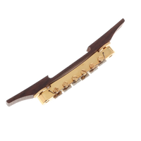 Gretsch AOM Bridge Assembly Rosewood - Gold - Reclaimed