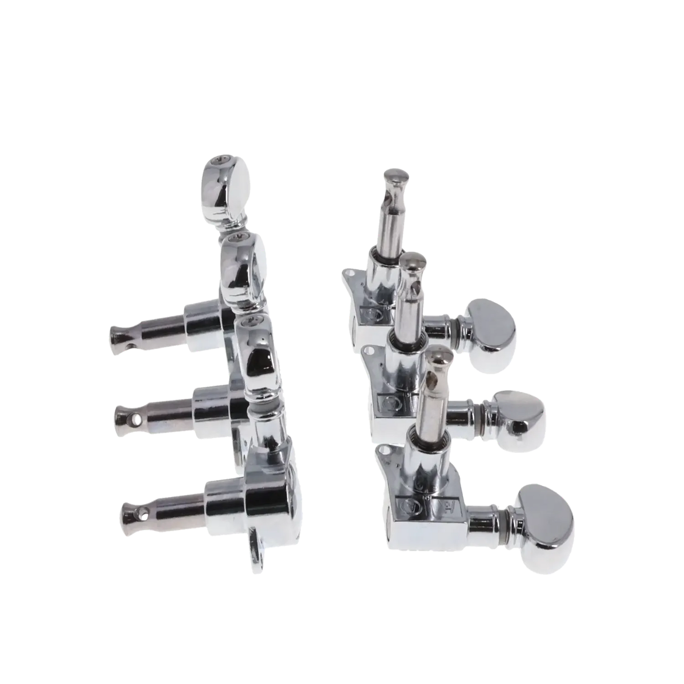 Grover Chrome Die-Cast Tuning Machines, 305c, Mid-size, 3X3 - Chrome - Reclaimed
