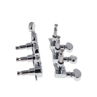 Grover Chrome Die-Cast Tuning Machines, 305c, Mid-size, 3X3 - Chrome - Reclaimed