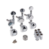 Grover Chrome Die-Cast Tuning Machines, 305c, Mid-size, 3X3 - Chrome - Reclaimed