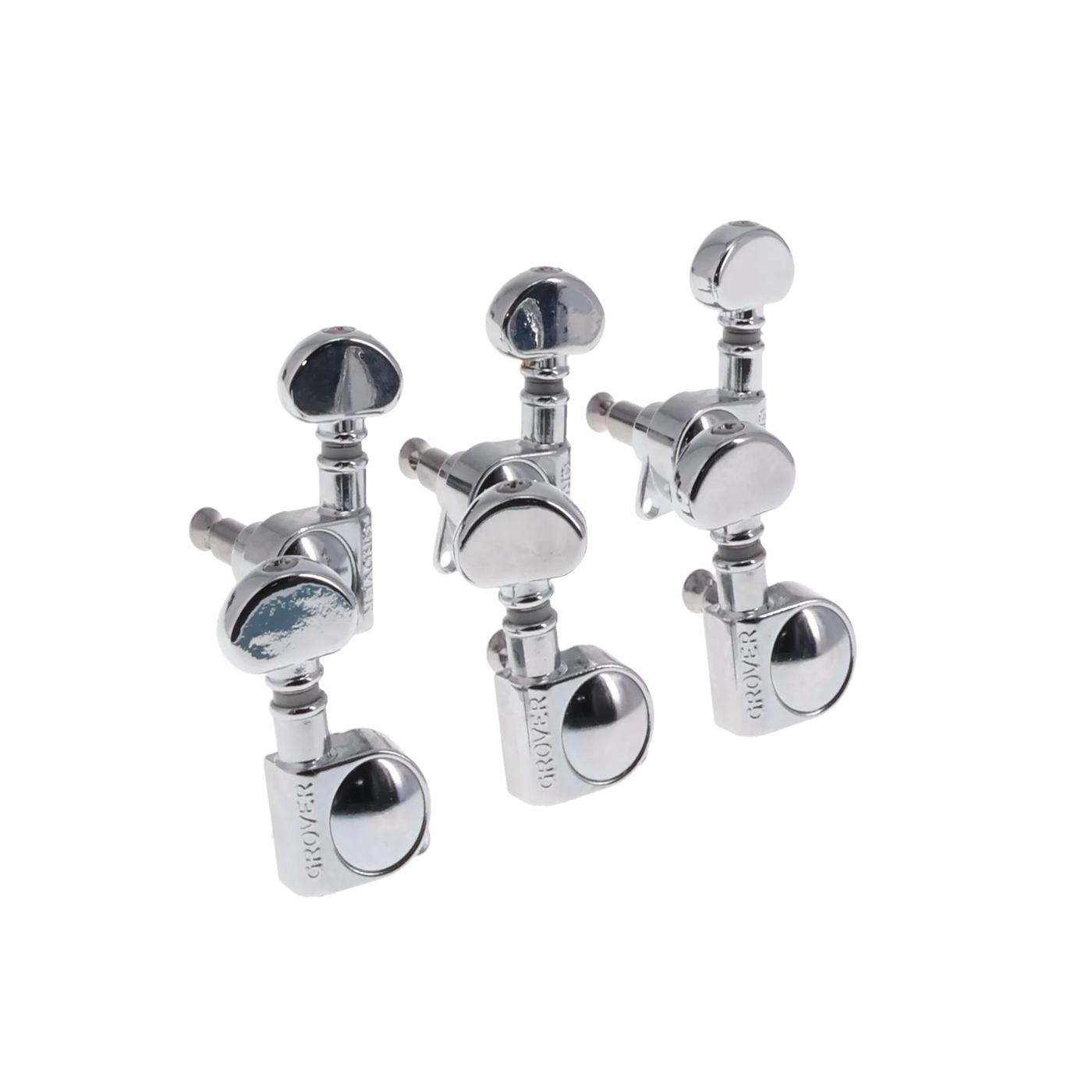 Grover Chrome Die-Cast tuning machines - Chrome - Reclaimed