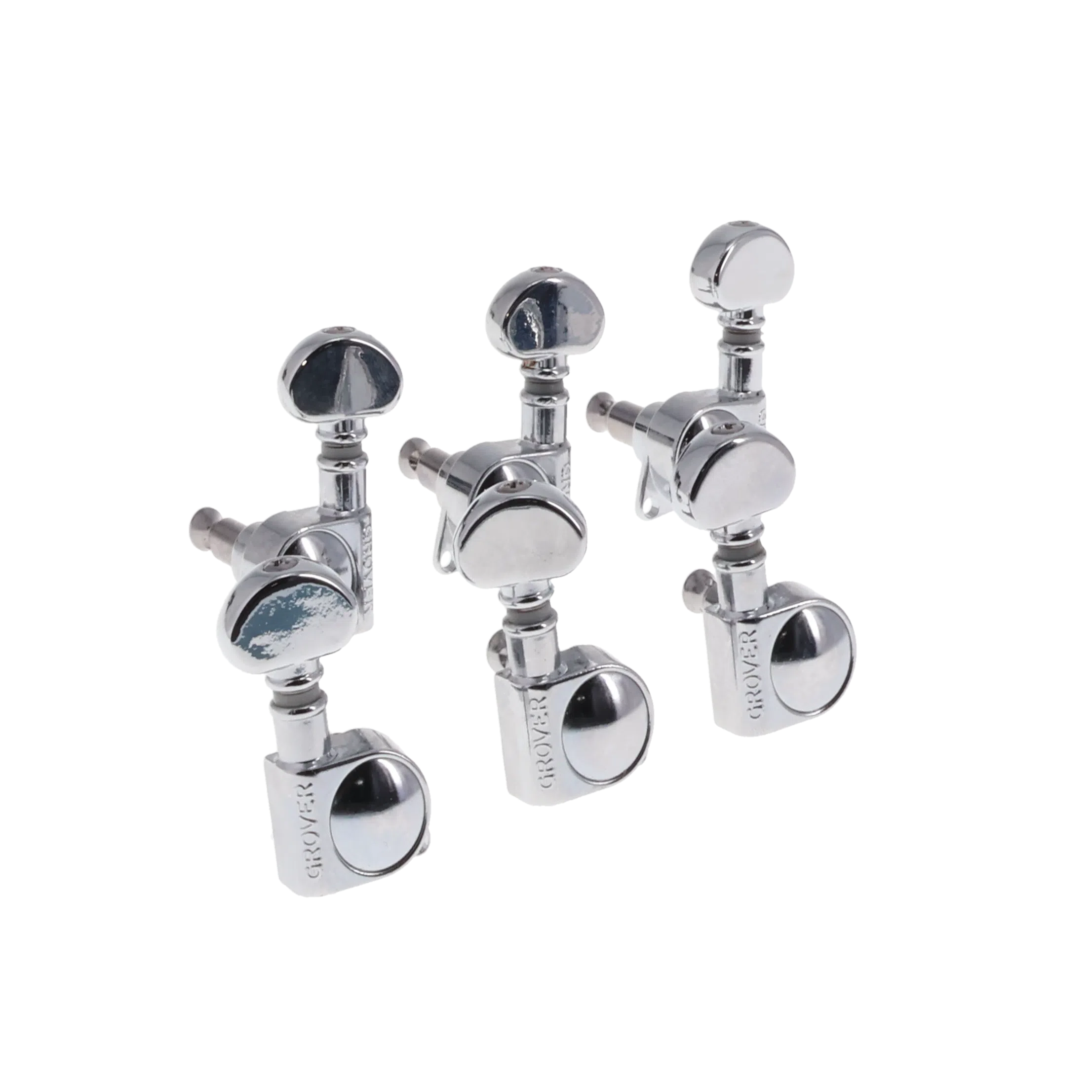 Grover Chrome Die-Cast tuning machines - Chrome - Reclaimed