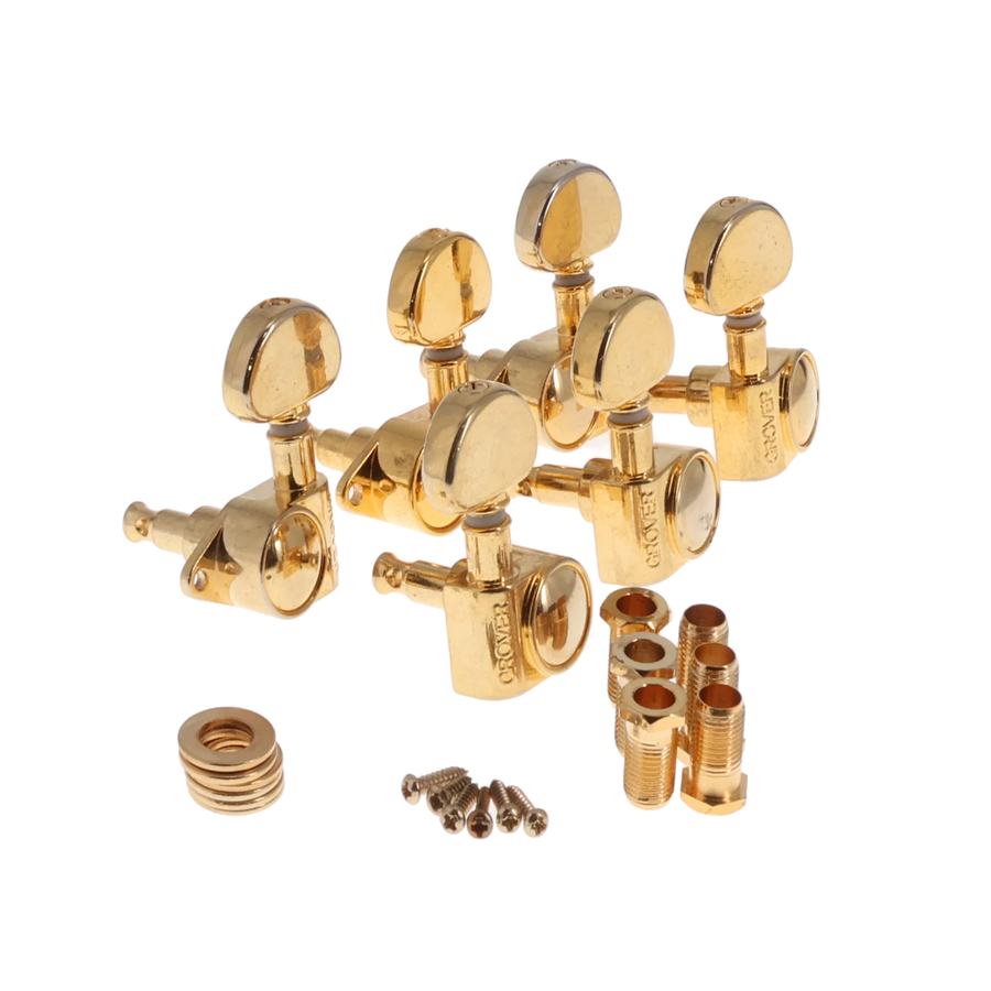 Grover Original Rotomatic 3x3 Tuning Machines - Gold - Reclaimed