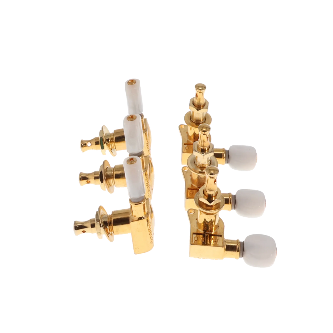 Grover tuning Machines set of 6 - Gold with Pearl Buttons - Reclaimed