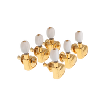 Grover tuning Machines set of 6 - Gold with Pearl Buttons - Reclaimed