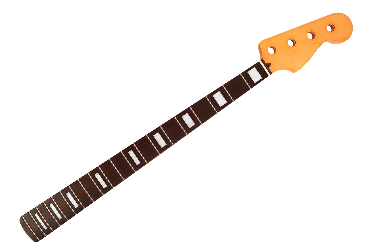Jazz Bass Neck w/ Block Inlays & Rosewood FB - Gloss Vintage Tint Finish