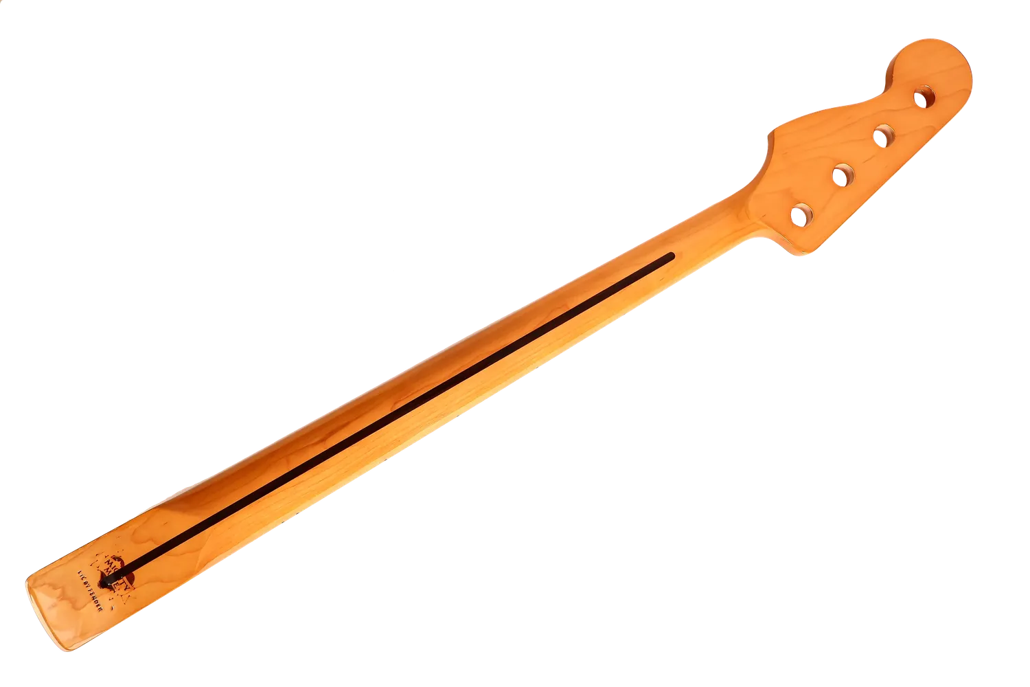 Jazz Bass Neck w/ Maple Fingerboard & Block Inlays - Gloss Vintage Tint Finish