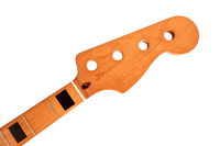 Jazz Bass Neck w/ Maple Fingerboard & Block Inlays - Gloss Vintage Tint Finish