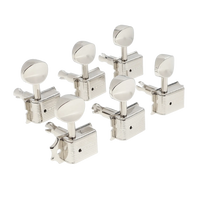 Kluson Vintage Style 6-In-Line Split Post Tuners - Nickel - Reclaimed